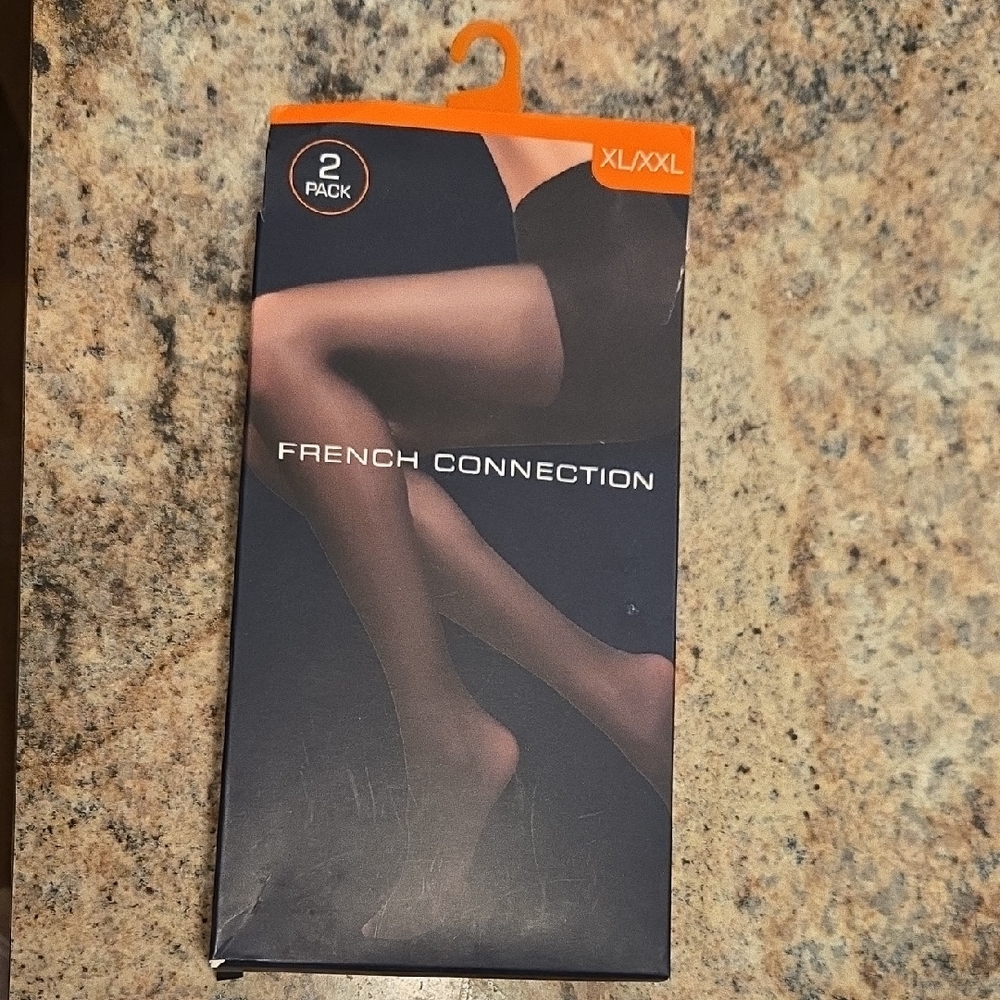 French Connection Denier Sheer Women's Tights XL/XXL 2-Pack